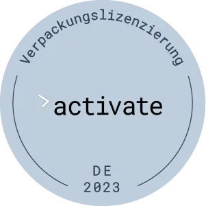 Verpackungslizenz activate